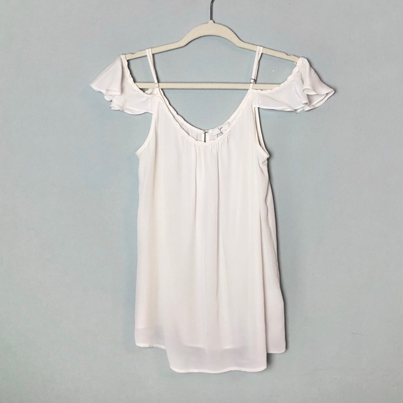 Joie 100% Silk Cold Shoulder Blouse - Picture 2 of 6